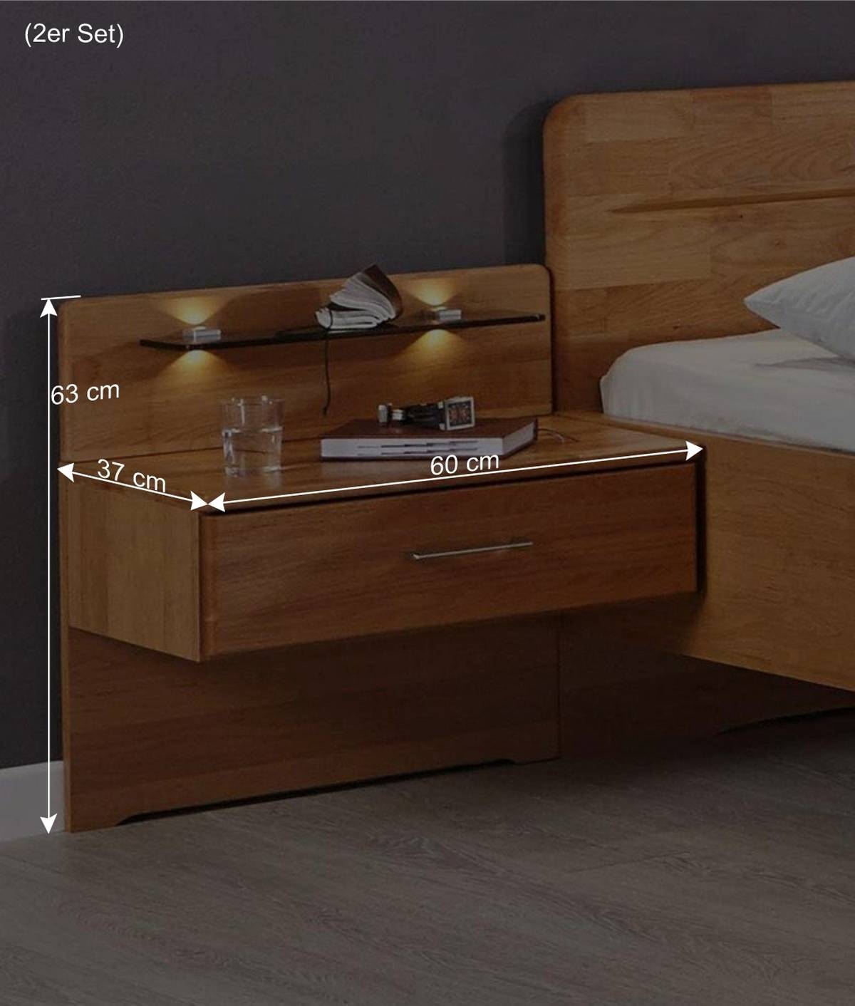 Schlafzimmer Einrichtung Apolios in Erle teilmassiv (vierteilig)