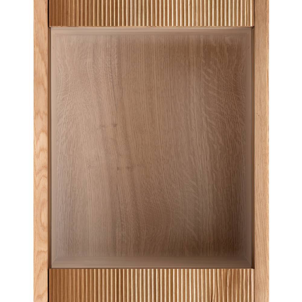 Hängevitrine aus Wildeiche Massivholz - Fredellia
