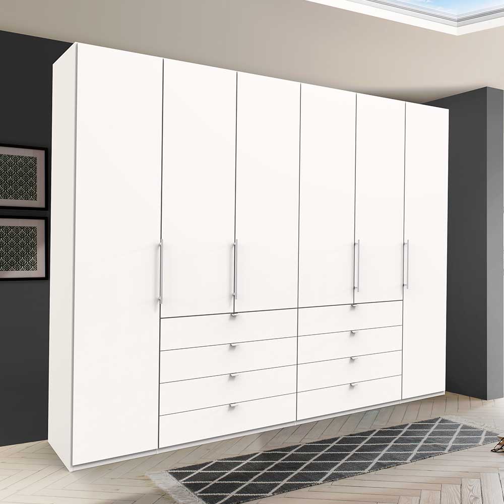 Kleiderschrank fürs Schlafzimmer mit Metallgriffen - Donpiave