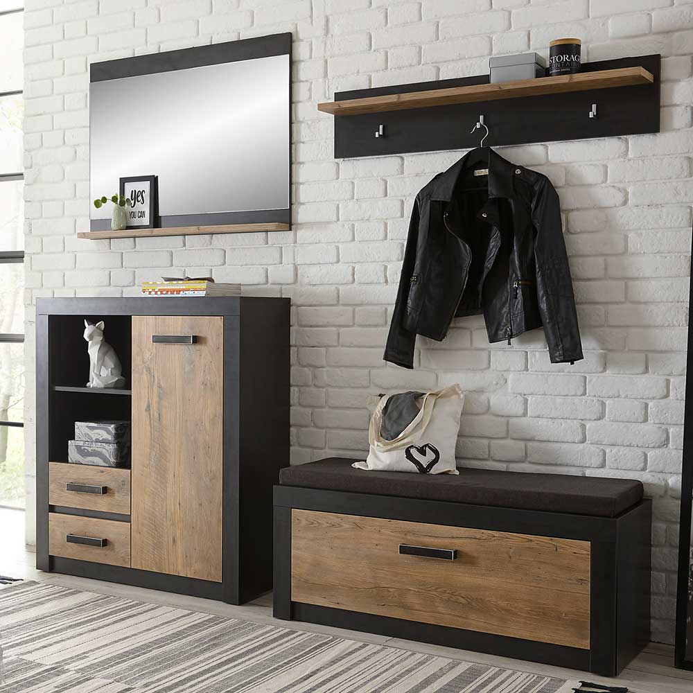 Moderne Flureinrichtung 199 cm breit - Ebrican (vierteilig)