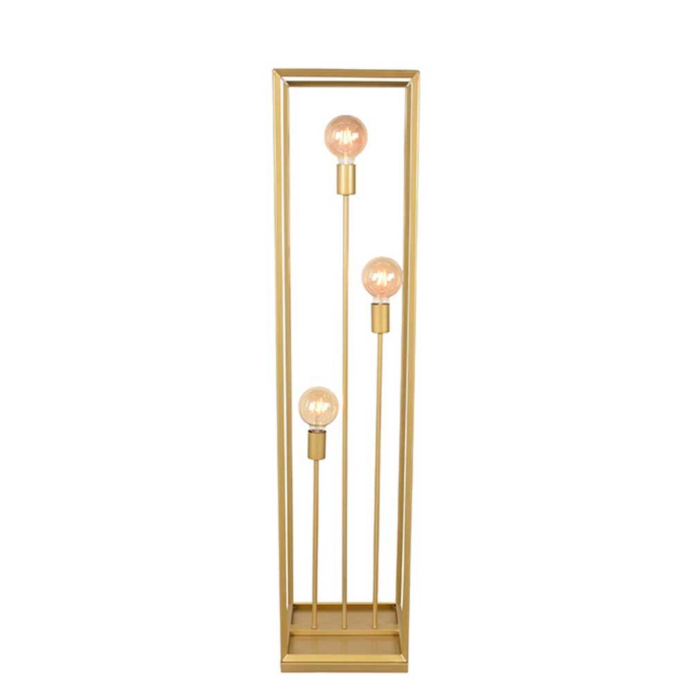 3-flammige Stehleuchte in Gold - Gannices