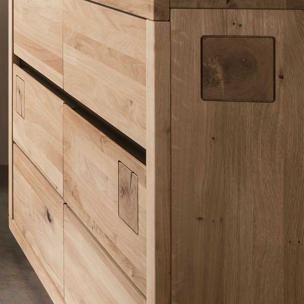 120x85x40 Moderne Kombi-Kommode auf Sockel - Embleys