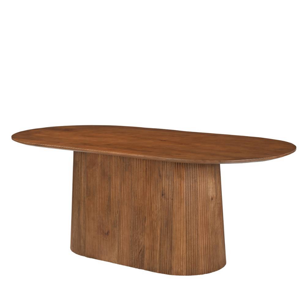 Mangoholz-Esszimmertisch in Oval - Galadira
