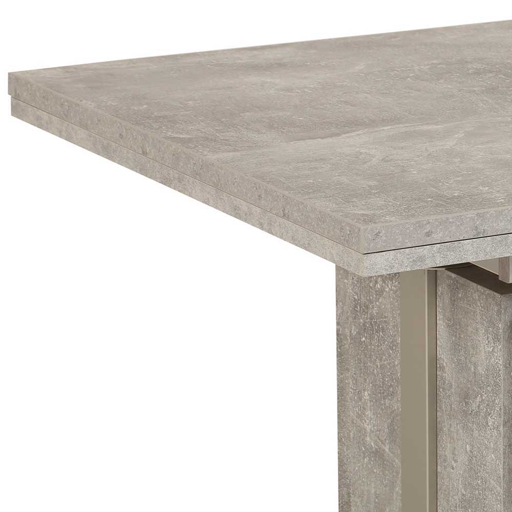 Wohnzimmer Funktionstisch in Beton Grau - Tivegus