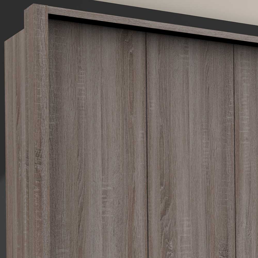 Falttürenschrank foliert in Holzoptik - Crenba