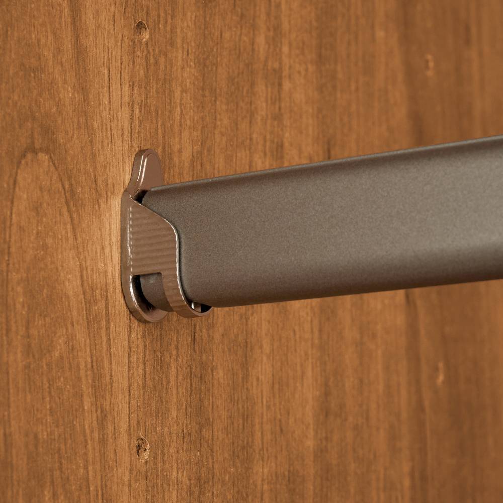 Teilmassiver Kleiderschrank mit Glas - Vutonia