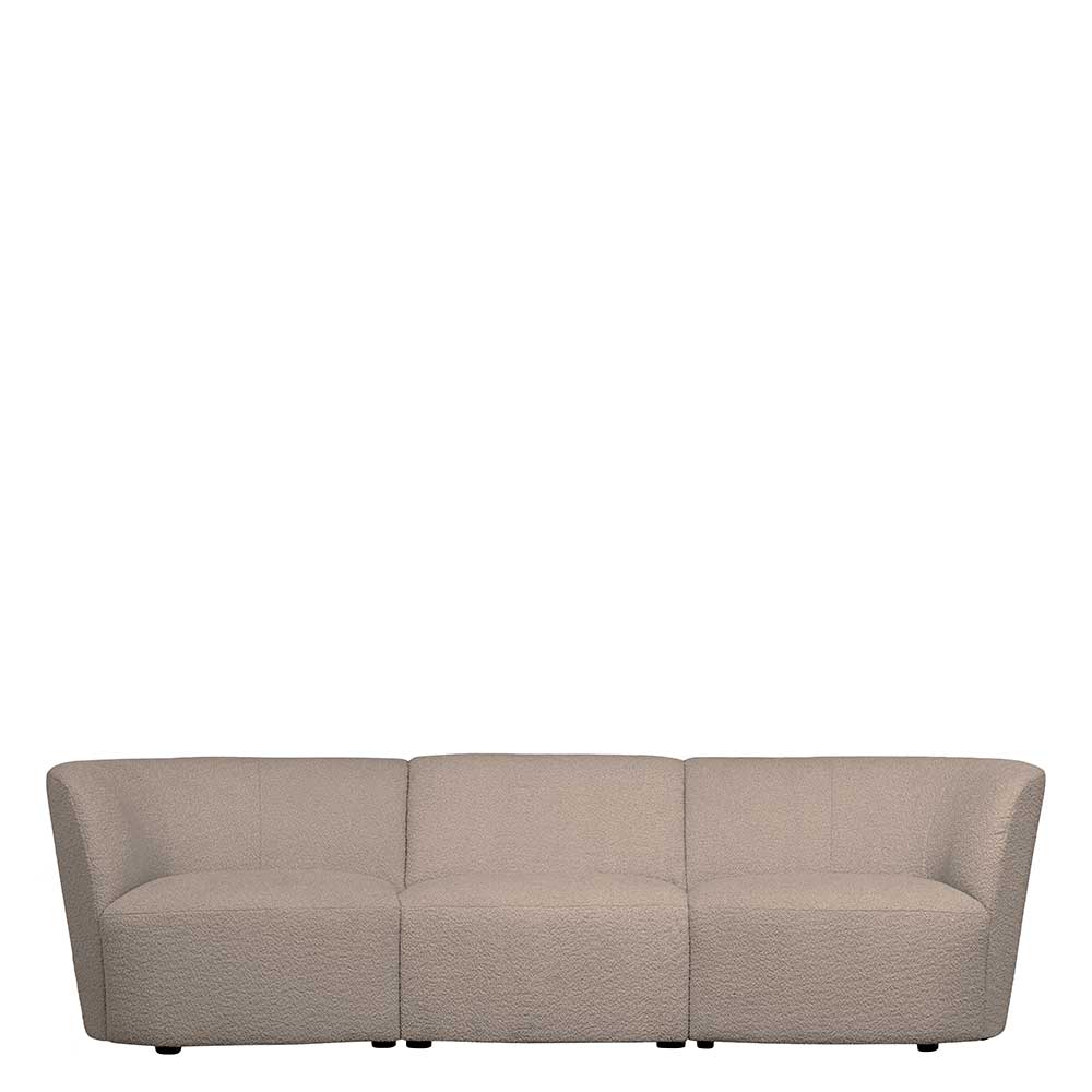Systemsofa Modul in Beige Boucle - Viticco