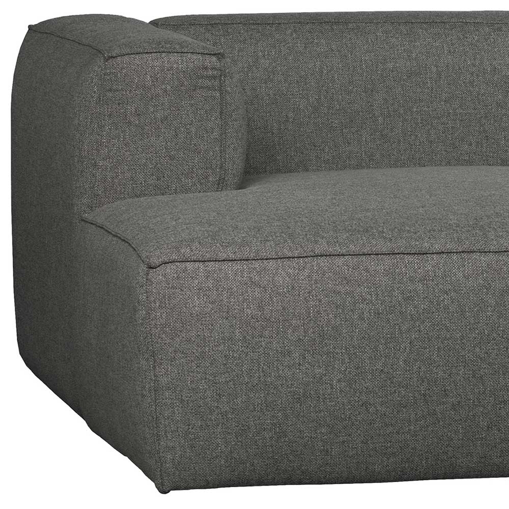 Modernes Ecksofa in Grau Webstoff - Washington