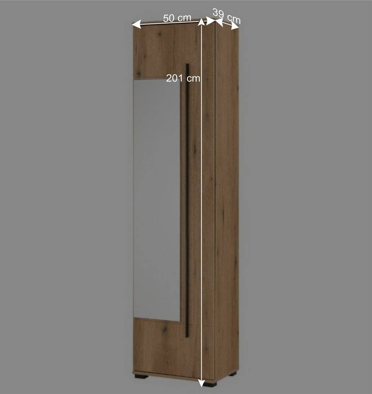 Garderobenschrank mit Spiegel - Moviess