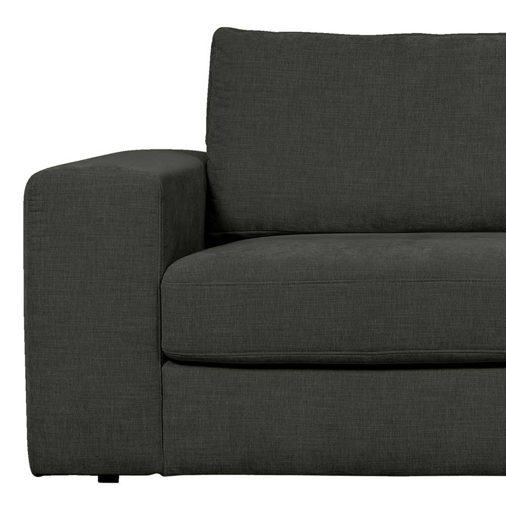 Webstoffcouch in Anthrazit - Jilatov