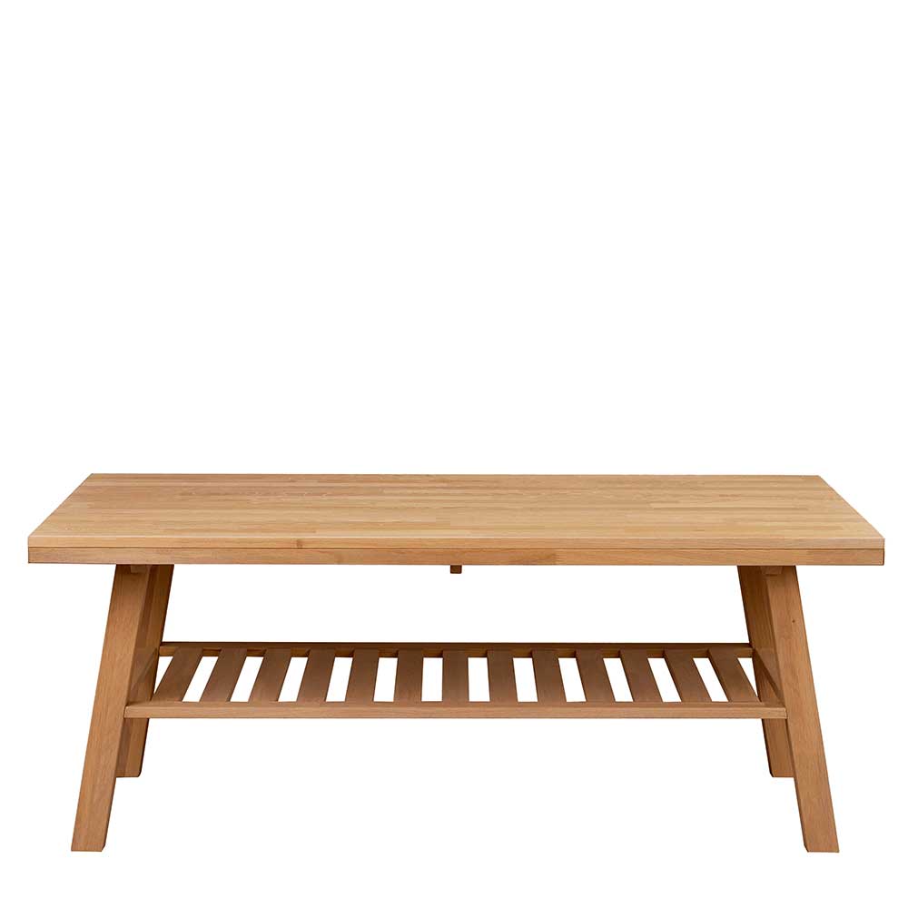 130x75x52 Couchtisch aus Holz Eiche - Neata
