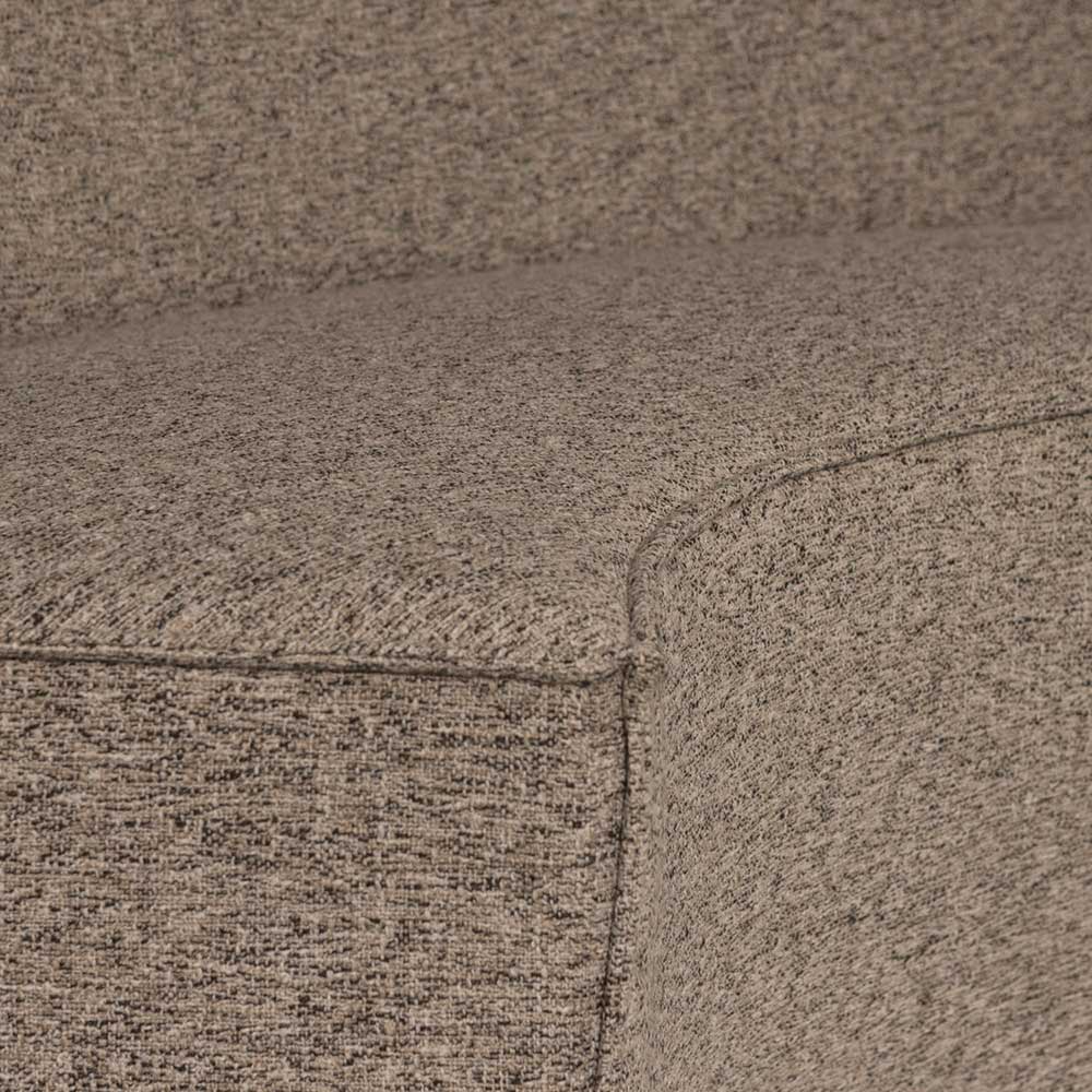 Halbrundes Esstisch-Sofa in Dunkelbraun - Sentiagamo