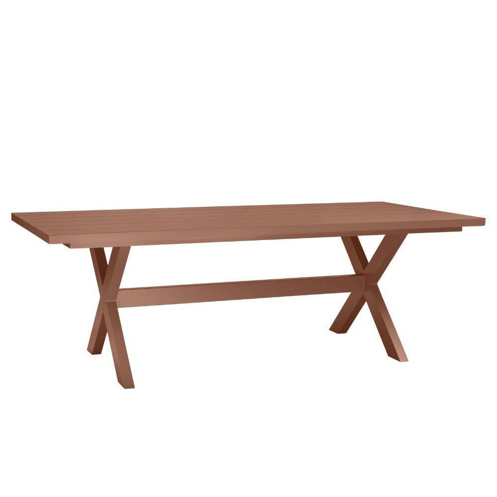 Aluminium Gartentisch in Terracotta - Jesperra