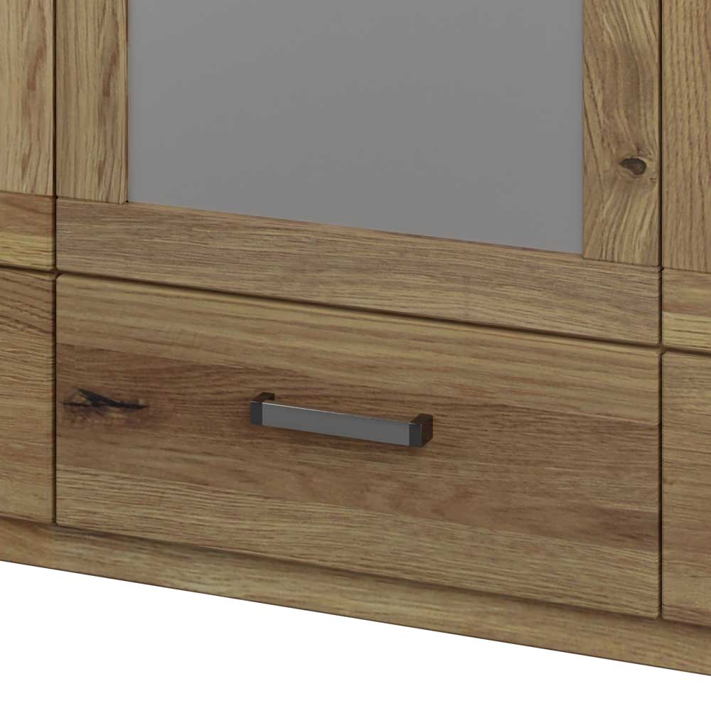 Teilmassiver Kleiderschrank aus Asteiche - Riostar