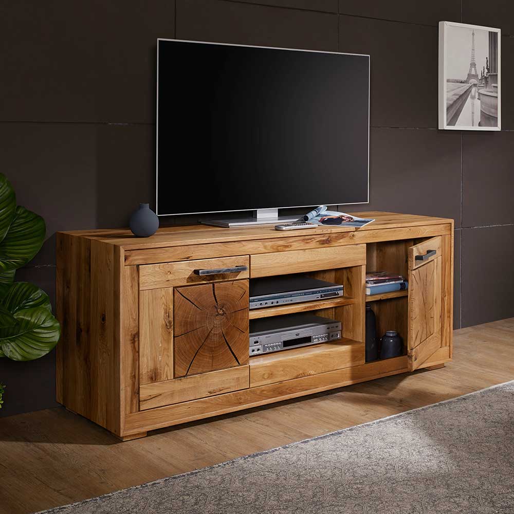 TV Unterschrank Troncon aus Wildeiche Echtholz