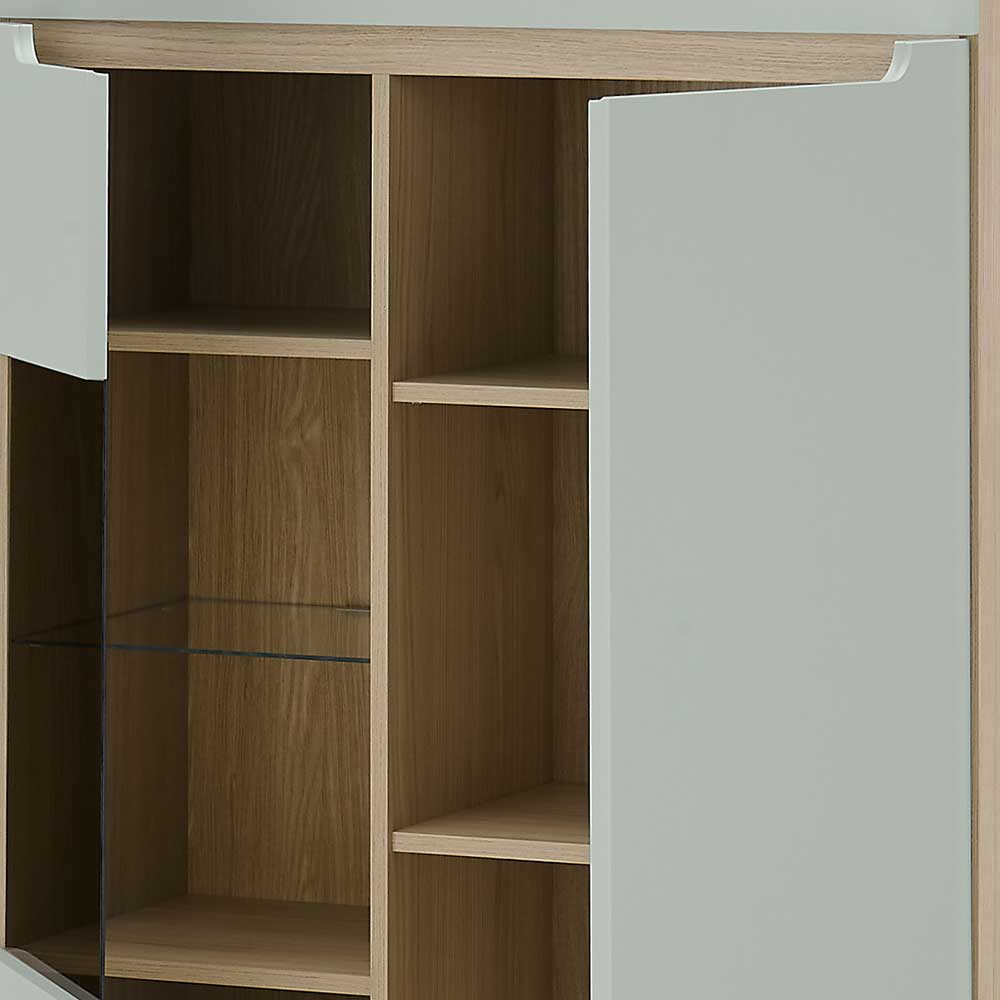 Highboard mit Glaseinsatz - Armina