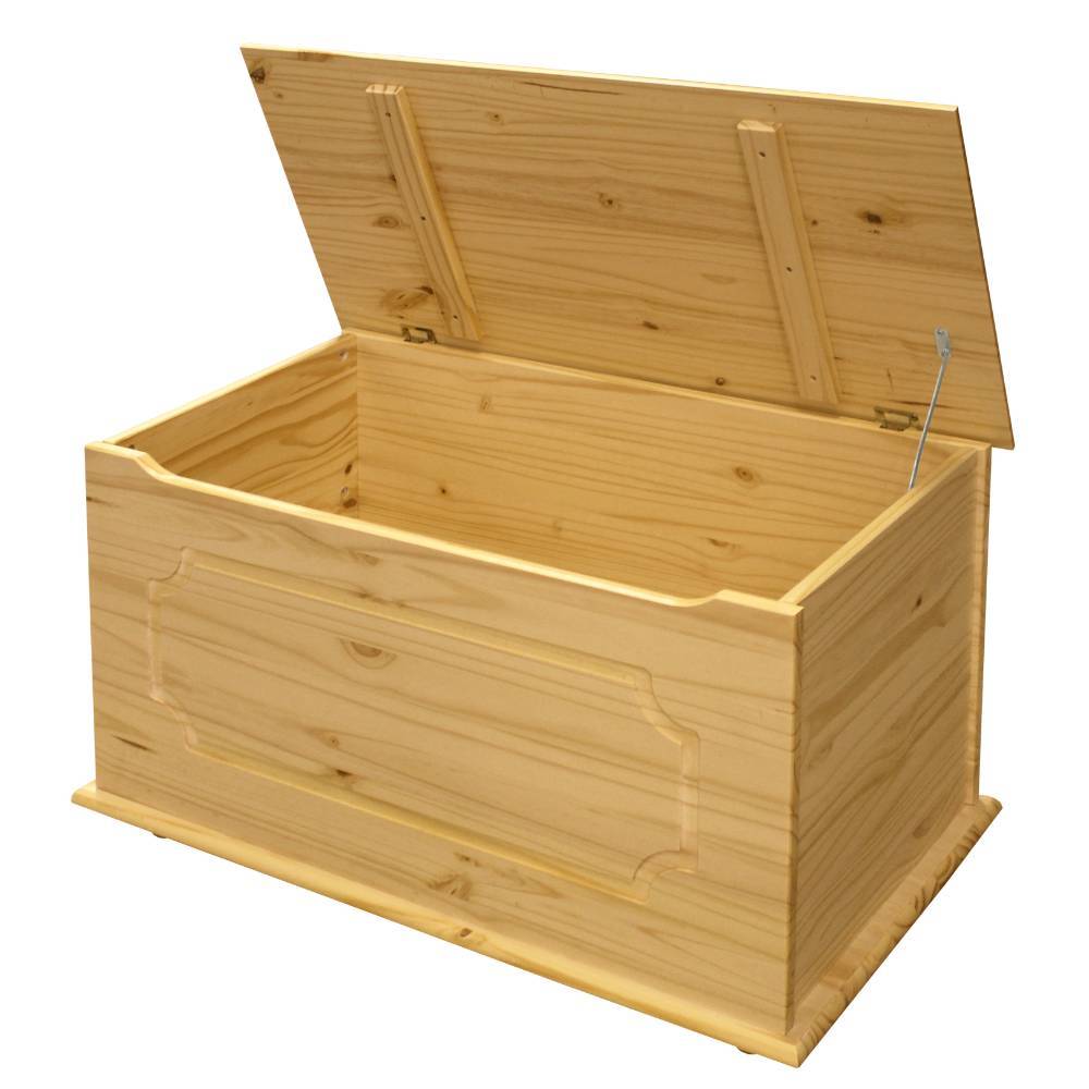 Flachdeckeltruhe aus Kiefer Massivholz - Ekorena
