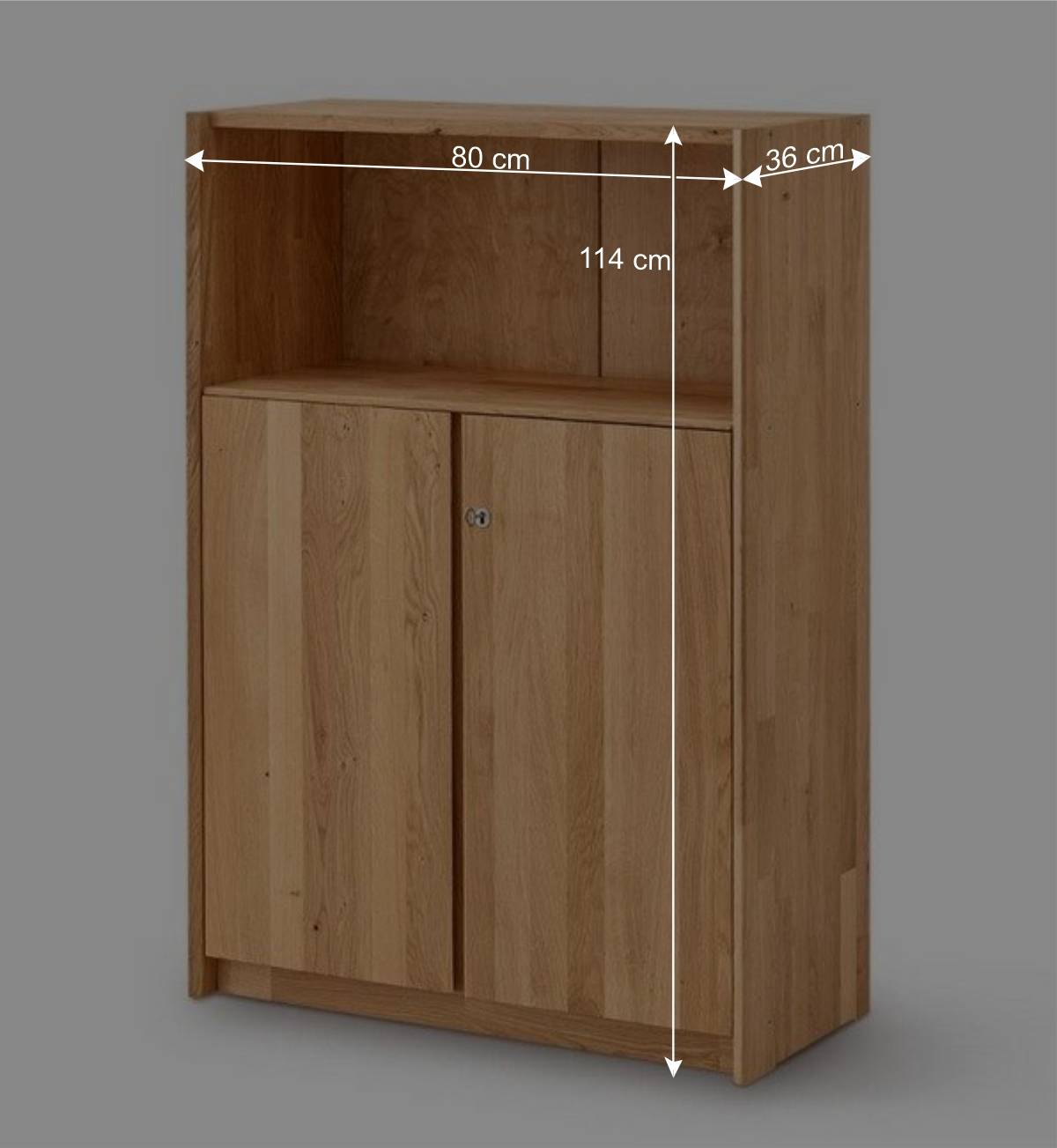 Büroschrank mit Fach und Doppeltür - Melanie