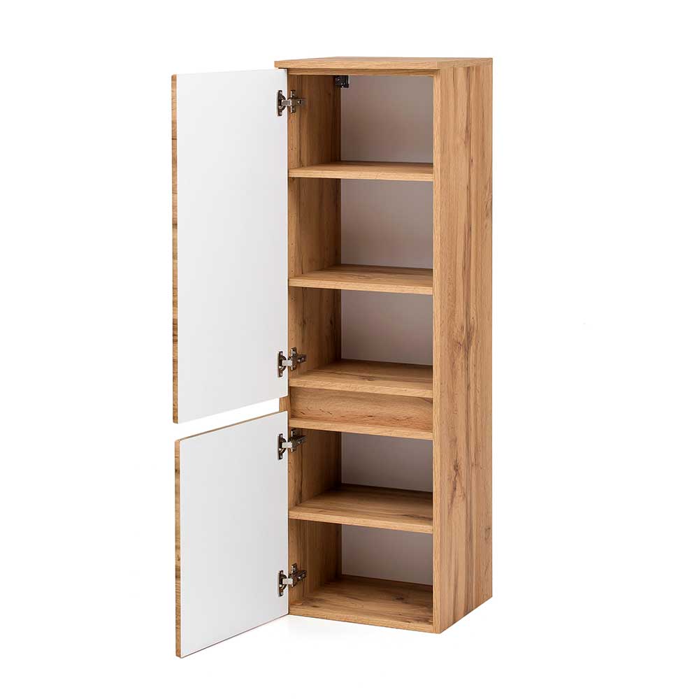 Midi Badschrank in Holzoptik Wildeiche - Drumias
