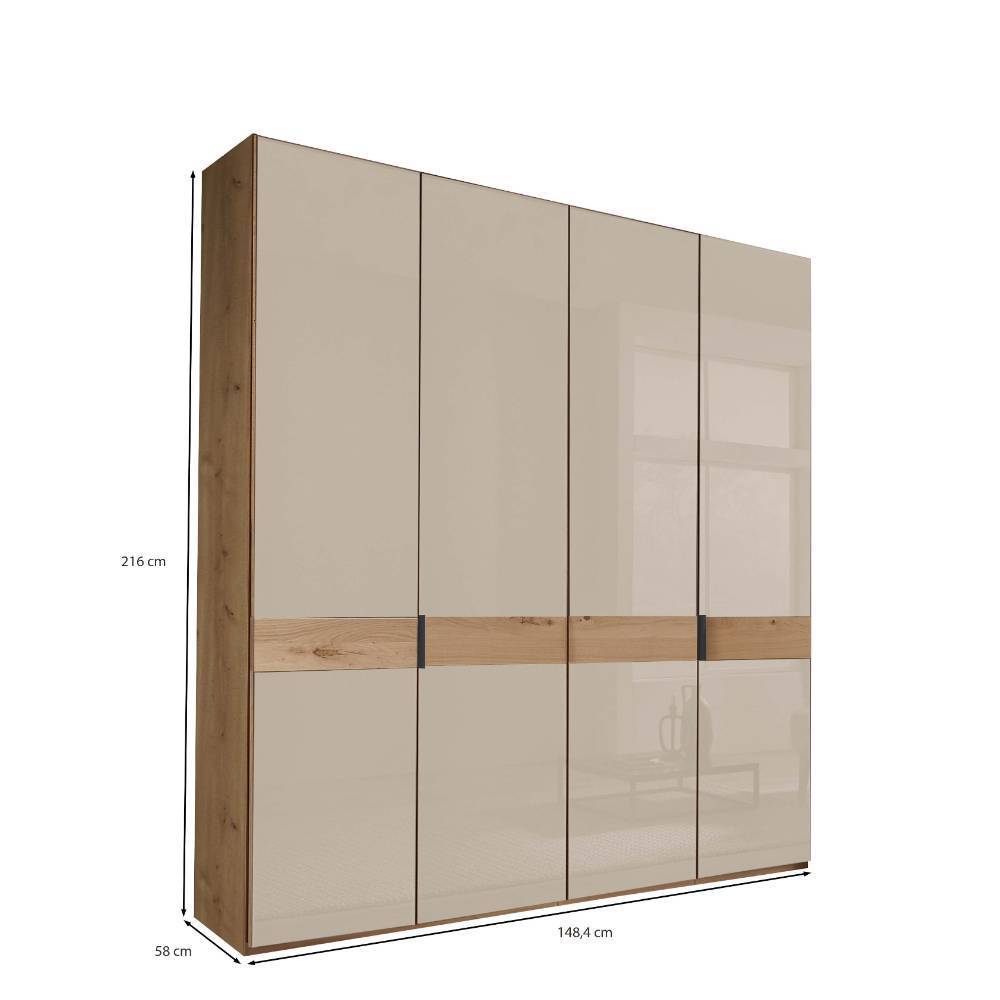 Schlafzimmerschrank mit vier Türen - Nikoba