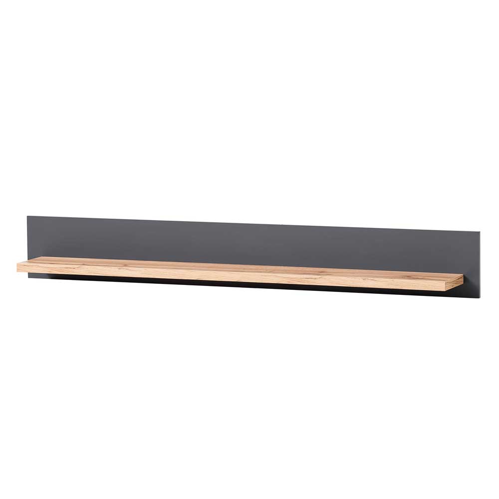 Zweifarbiges Wandboard in Wildeiche Optik & Grau - Lionel