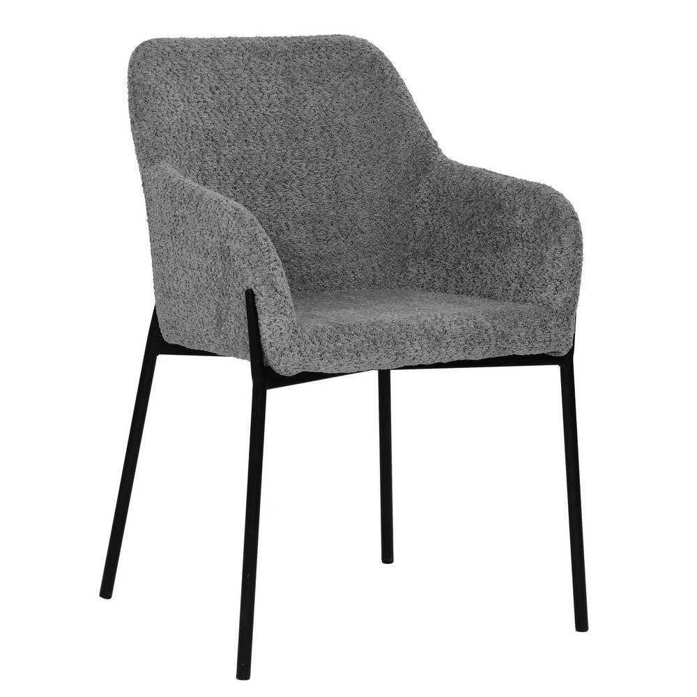 Esstisch-Sessel in Grau Boucle - Tulagan (2er Set)