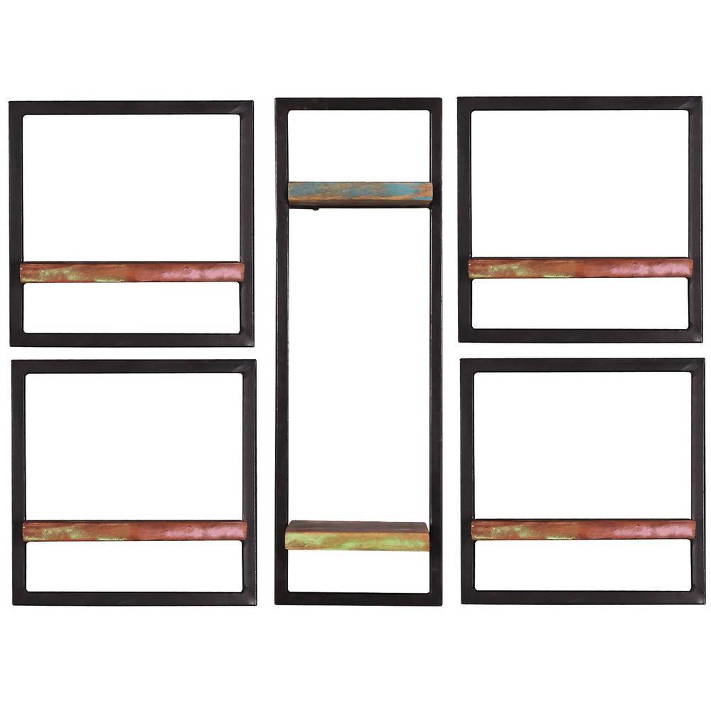 Wandregal-Set im Shabby Chic - Rouven (fünfteilig)