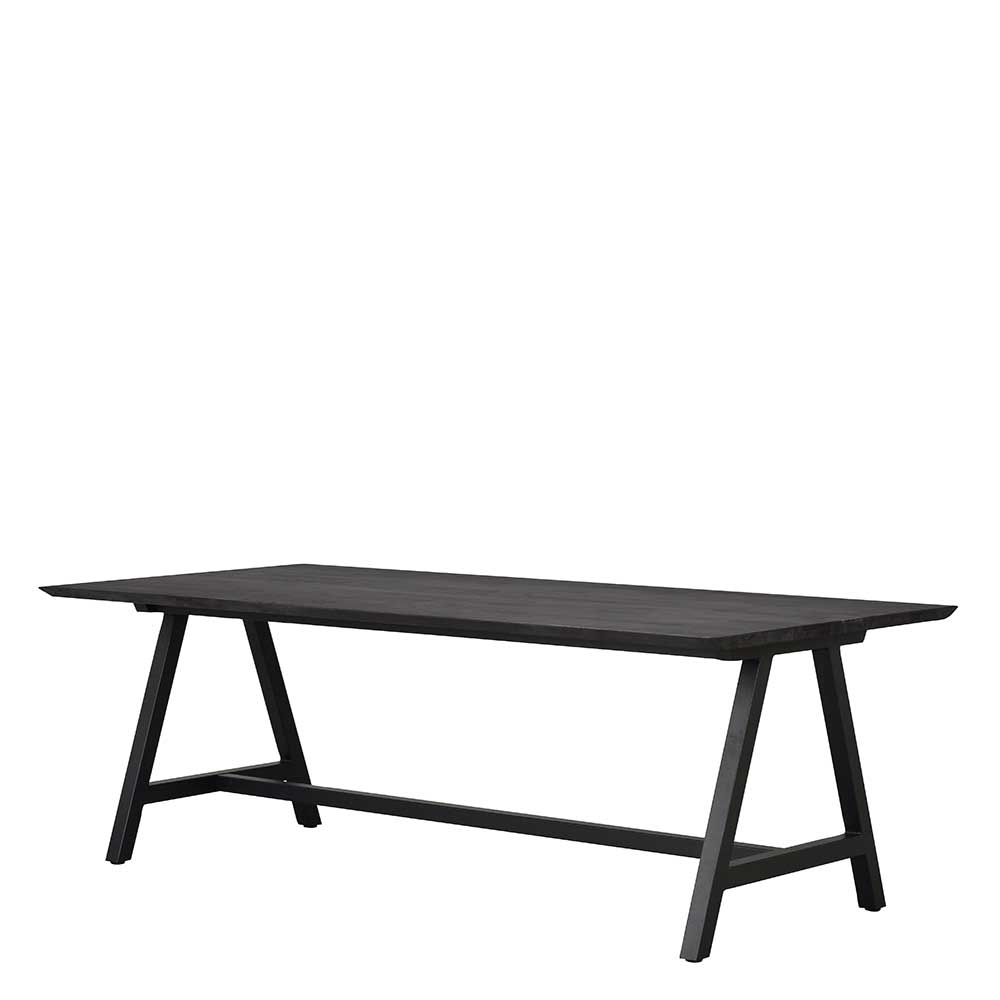 Esszimmer Esstisch in Schwarz aus Eiche - Adrano