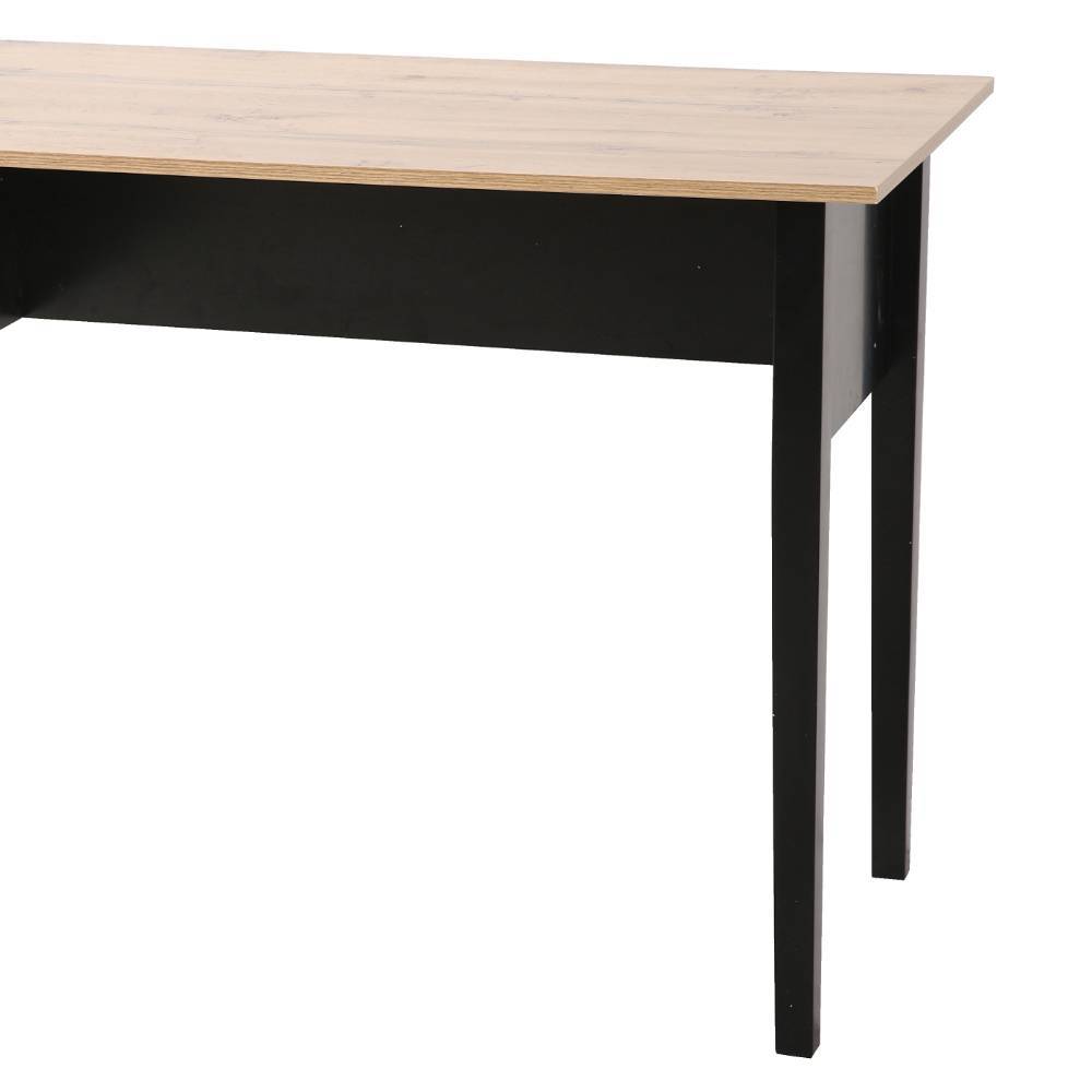 Schreibtisch in Holzoptik Natur und Mattschwarz - Progressive