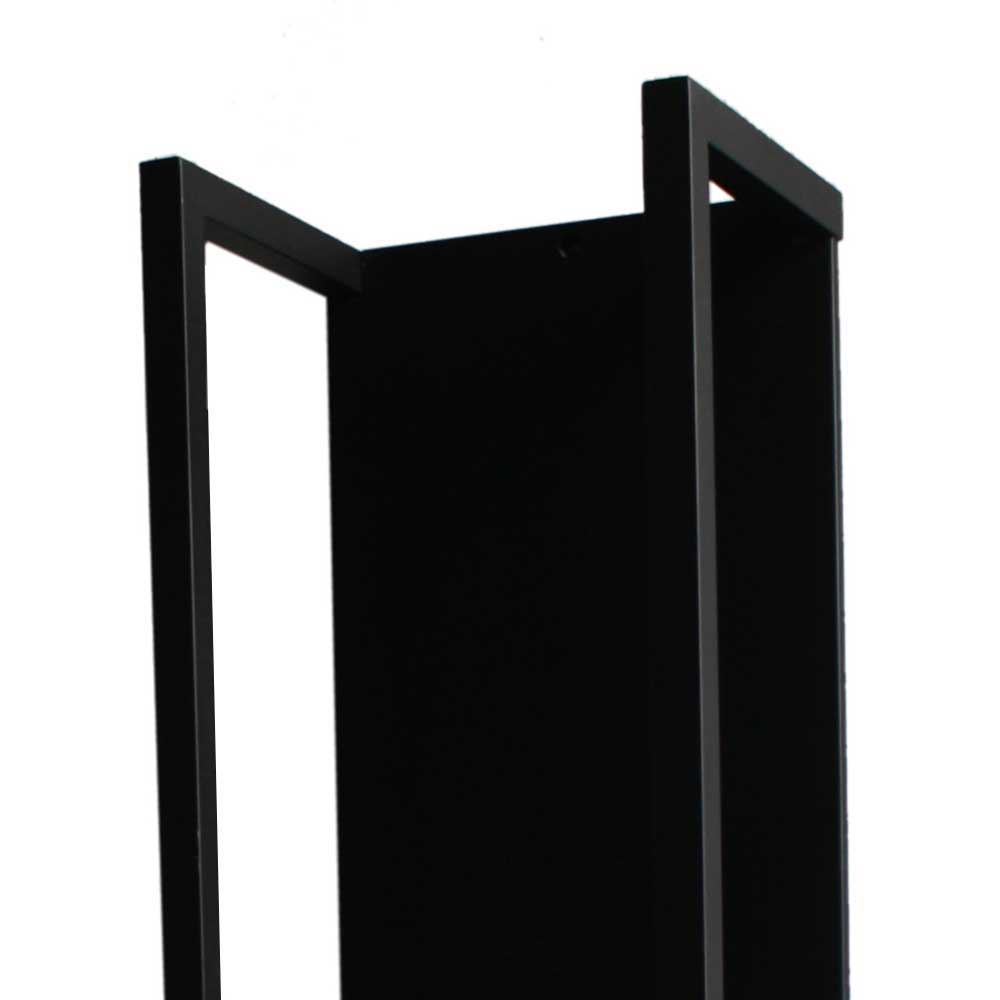 Stahl Kaminholz Regal in Schwarz - Malivio