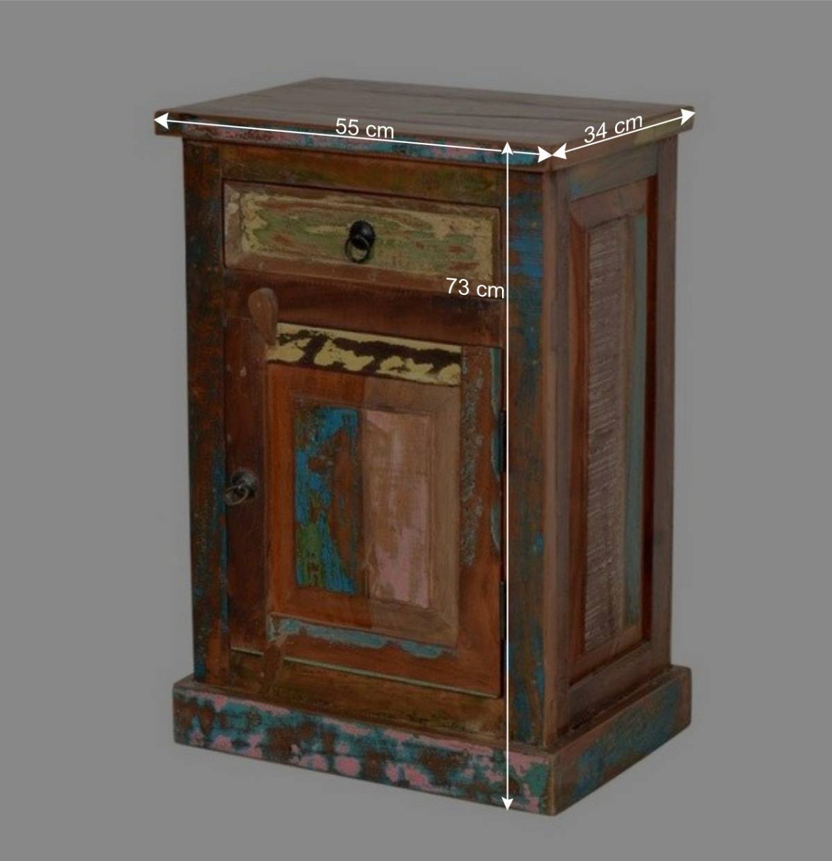 Shabby Badmöbel aus Recyclingholz - Jamaica (fünfteilig)