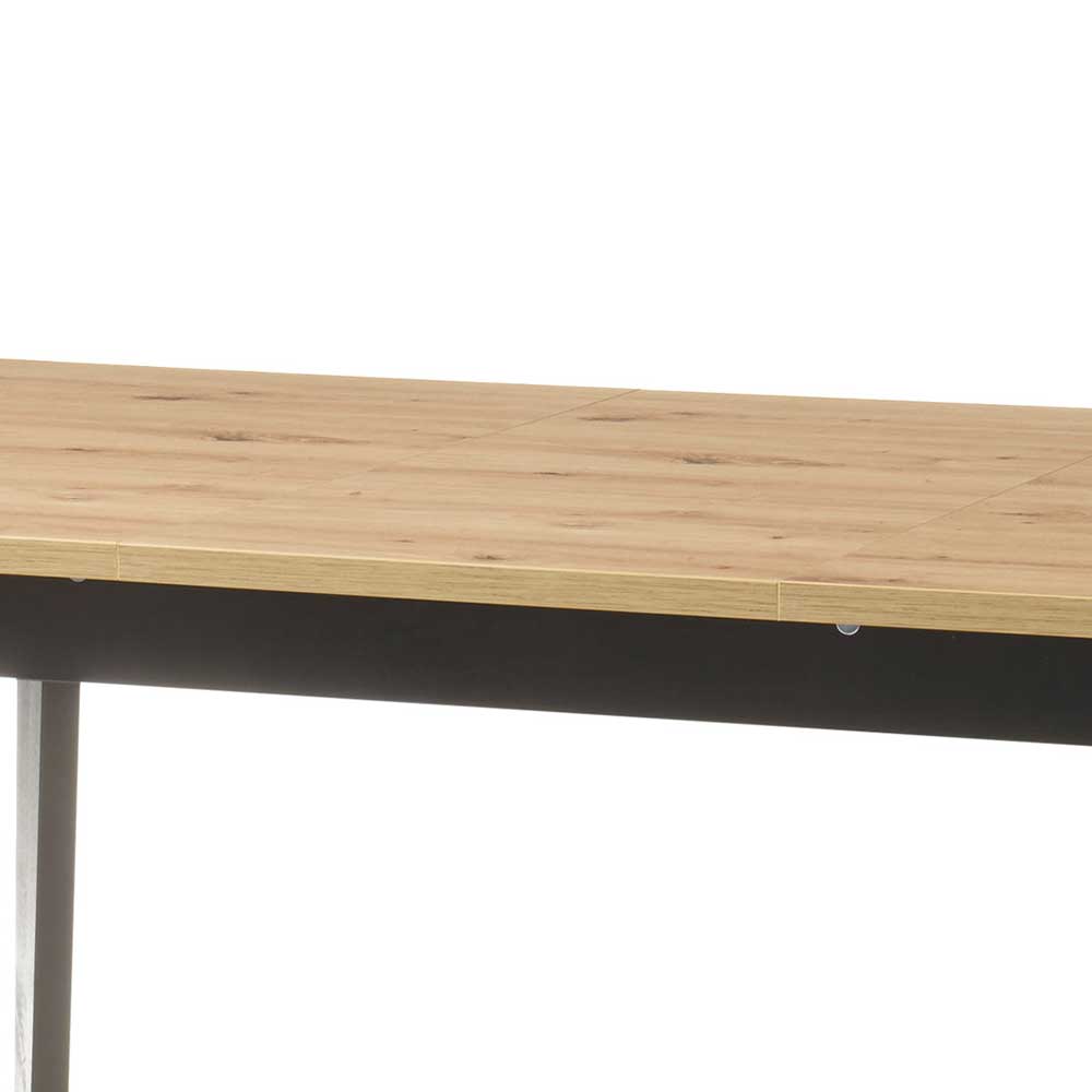 Skandi Küchentisch in Wildeiche & Schwarz - Olcian