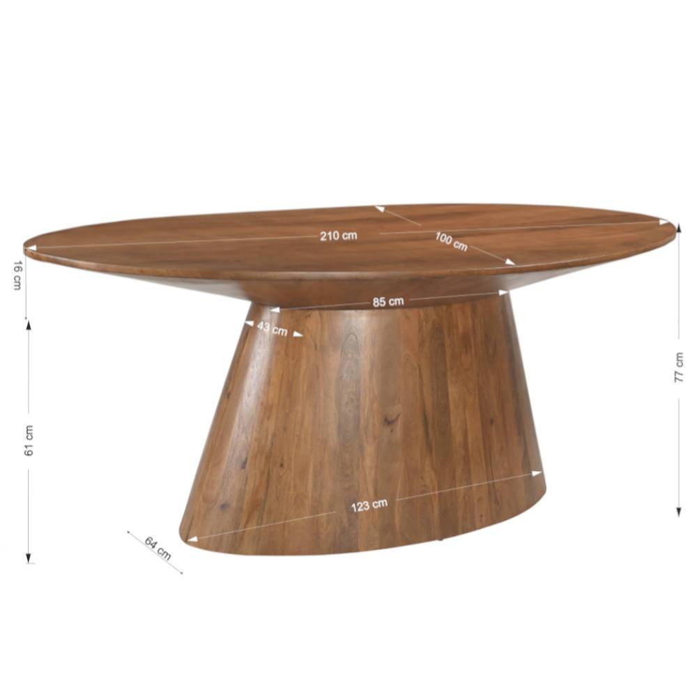 Design-Esszimmertisch Galadira Maße und Abmessungen – Galadira
