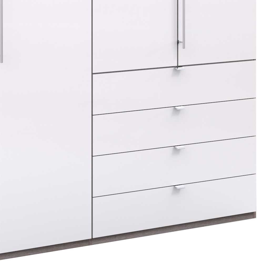 Kombi-Kleiderschrank mit vier Soft Close Schubladen - Empresian