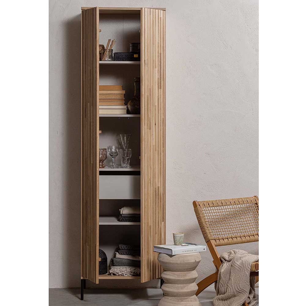 2-türiger Schrank in Eiche & Schwarz - Banyo