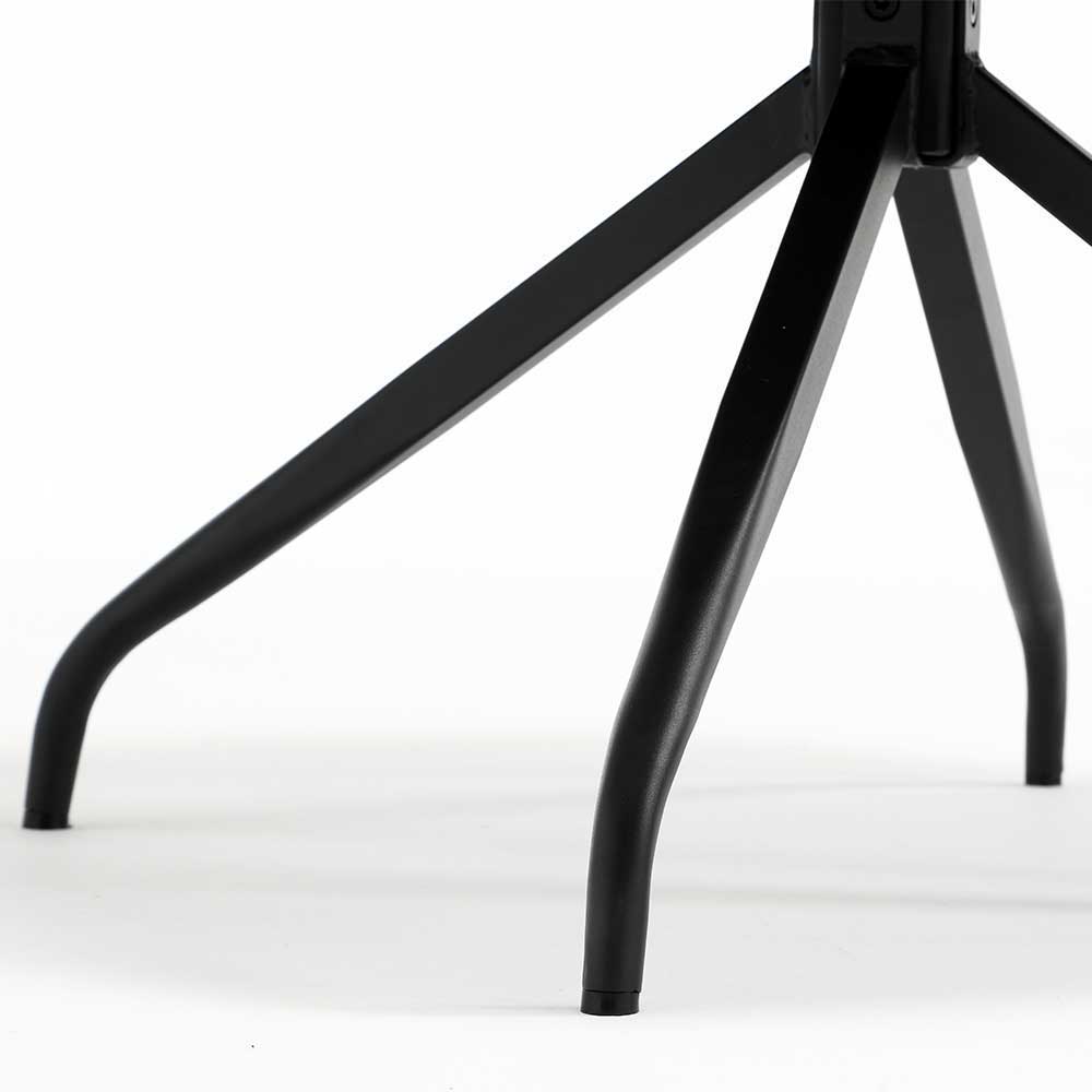 Drehbarer Armlehnenstuhl mit Spidergestell - Francess (2er Set)