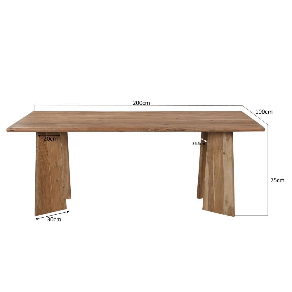 Design-Esszimmertisch aus Akazienholz - Bagavano
