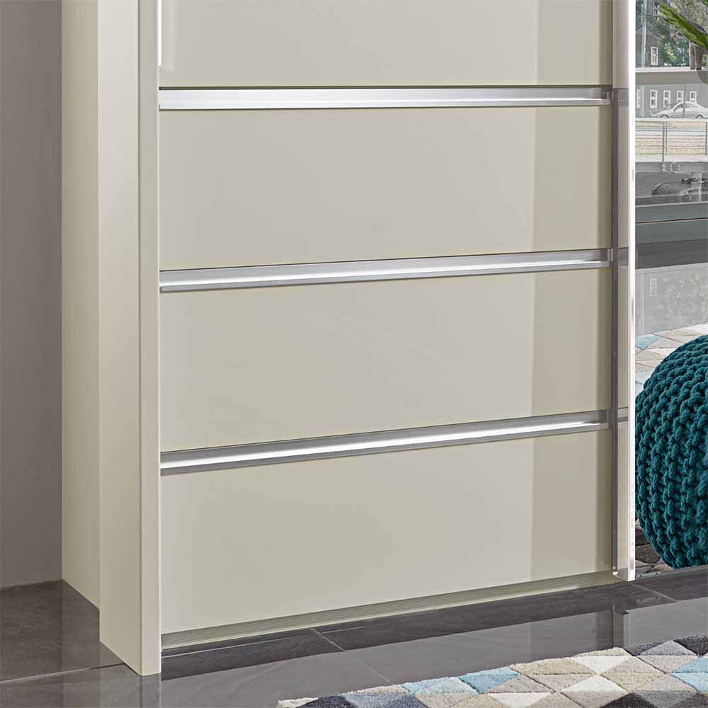 Beiger Schlafzimmerschrank Pastranav mit sechs Schubladen