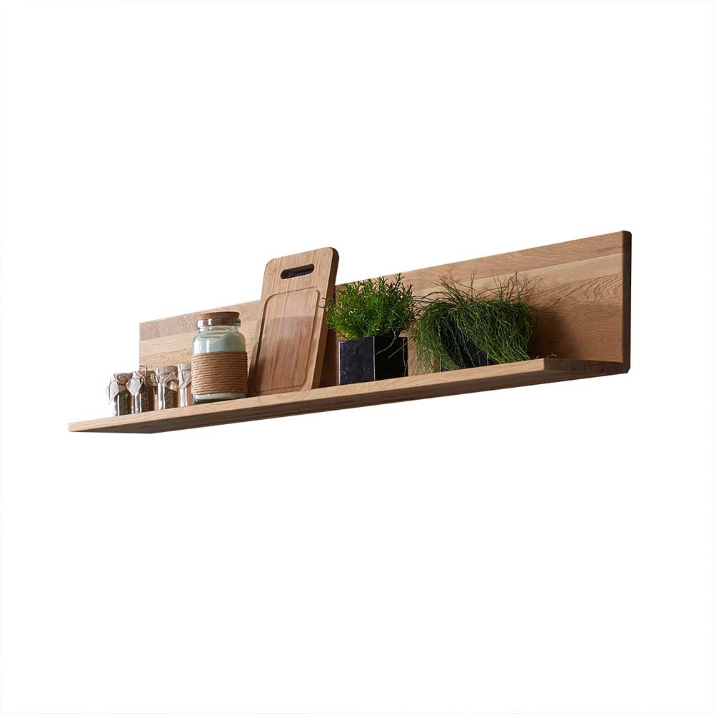Massives Wildeiche Wandboard mit Rückwand - Aconlean