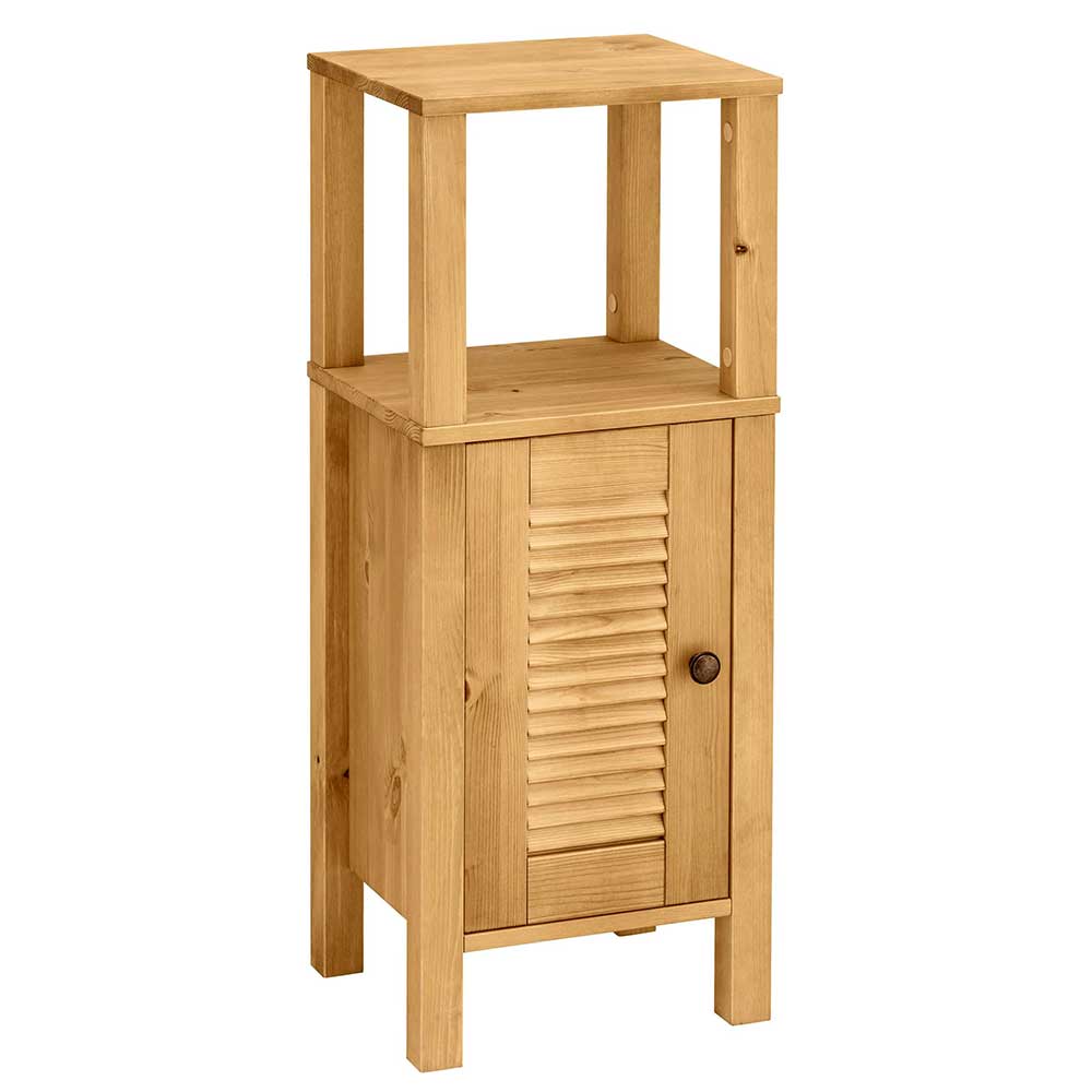 34x86x30 Badschrank mit Lamellentür & Ablage - Zavieca I