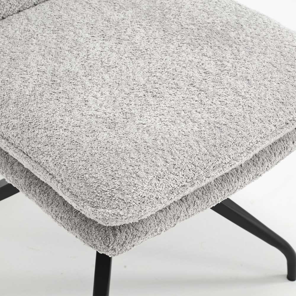 Design Esstisch Drehstuhl in Grau - Regison (2er Set)