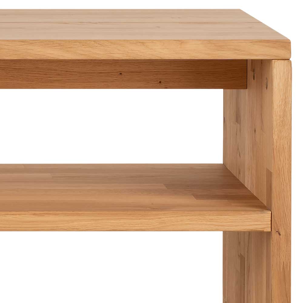 Robuste Massivholz Bettbank mit unterer Ablagefläche, ideal für das Schlafzimmer – Emangov