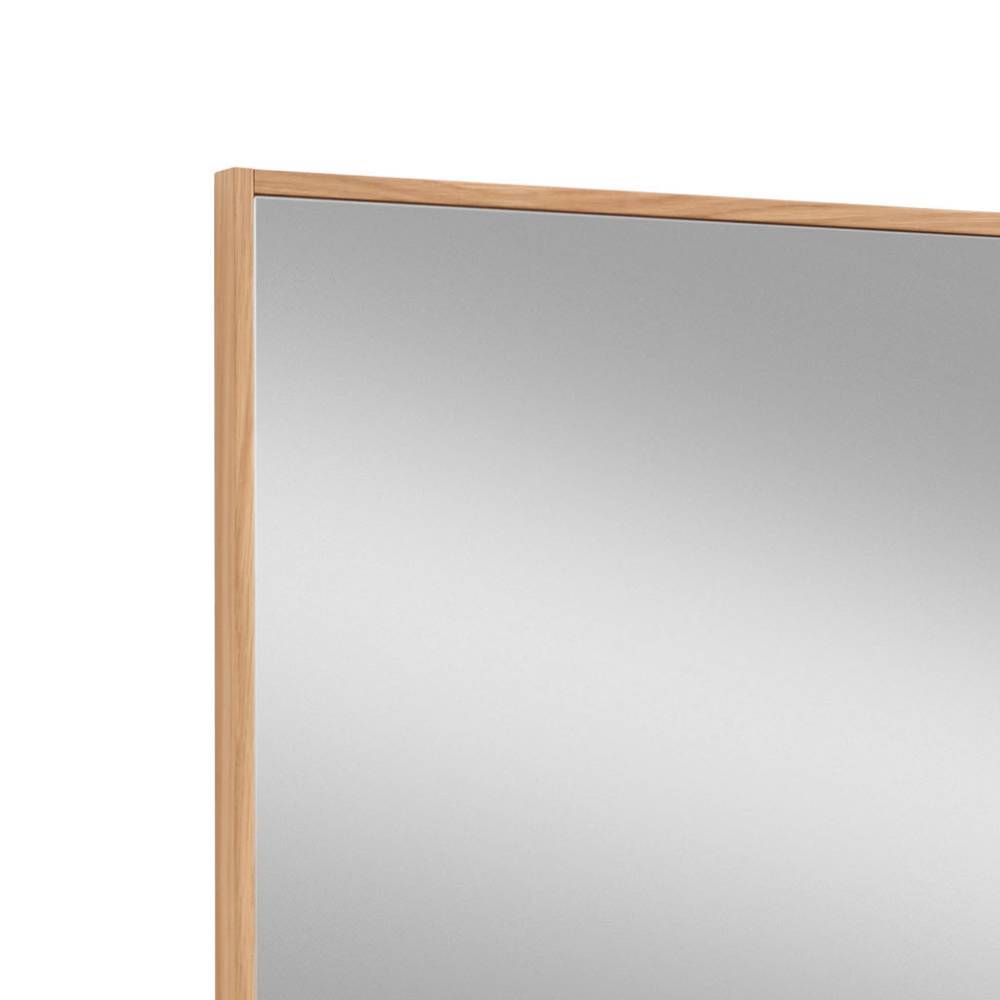 Dielenspiegel Eiche Bianco Furnier Rahmenoberkante für Flur – Nova