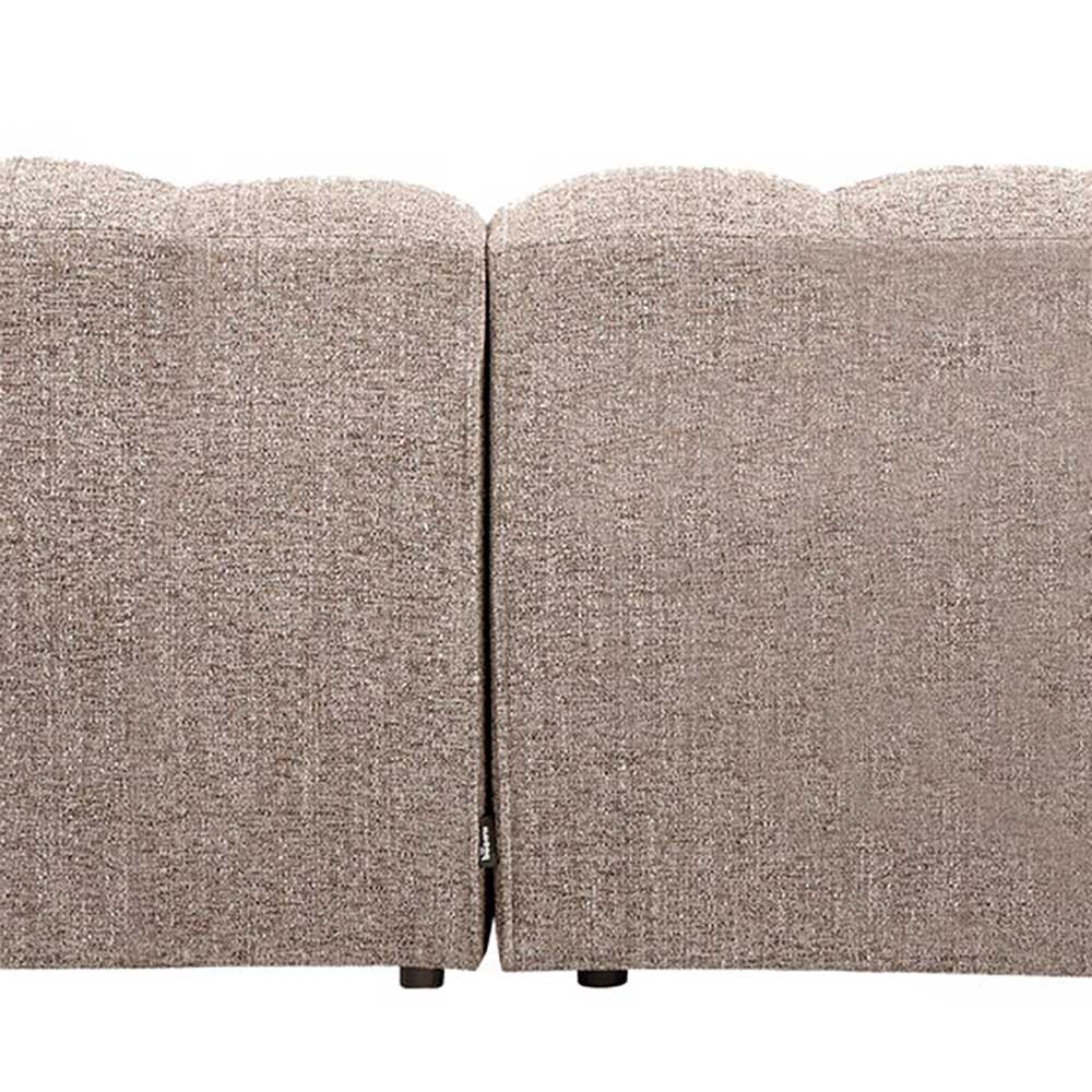 Wohnzimmercouch in Hellbraun Melange - Davio