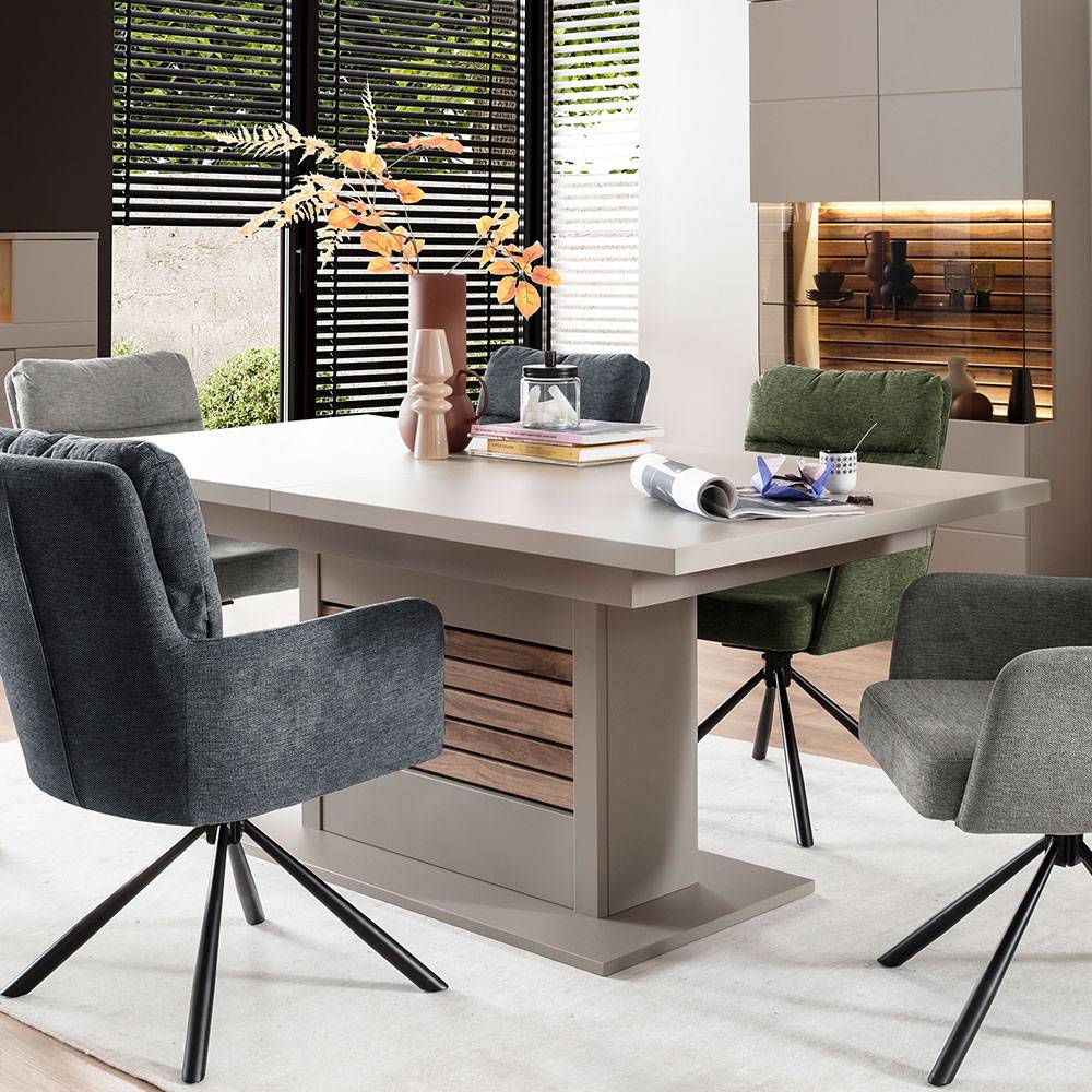 Esszimmer Ausziehtisch in Grau - Teorina