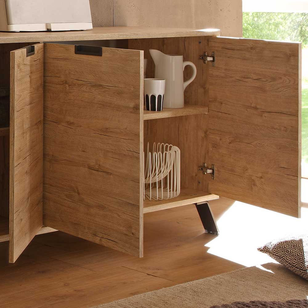 Retro Sideboard Rodonda in Eiche