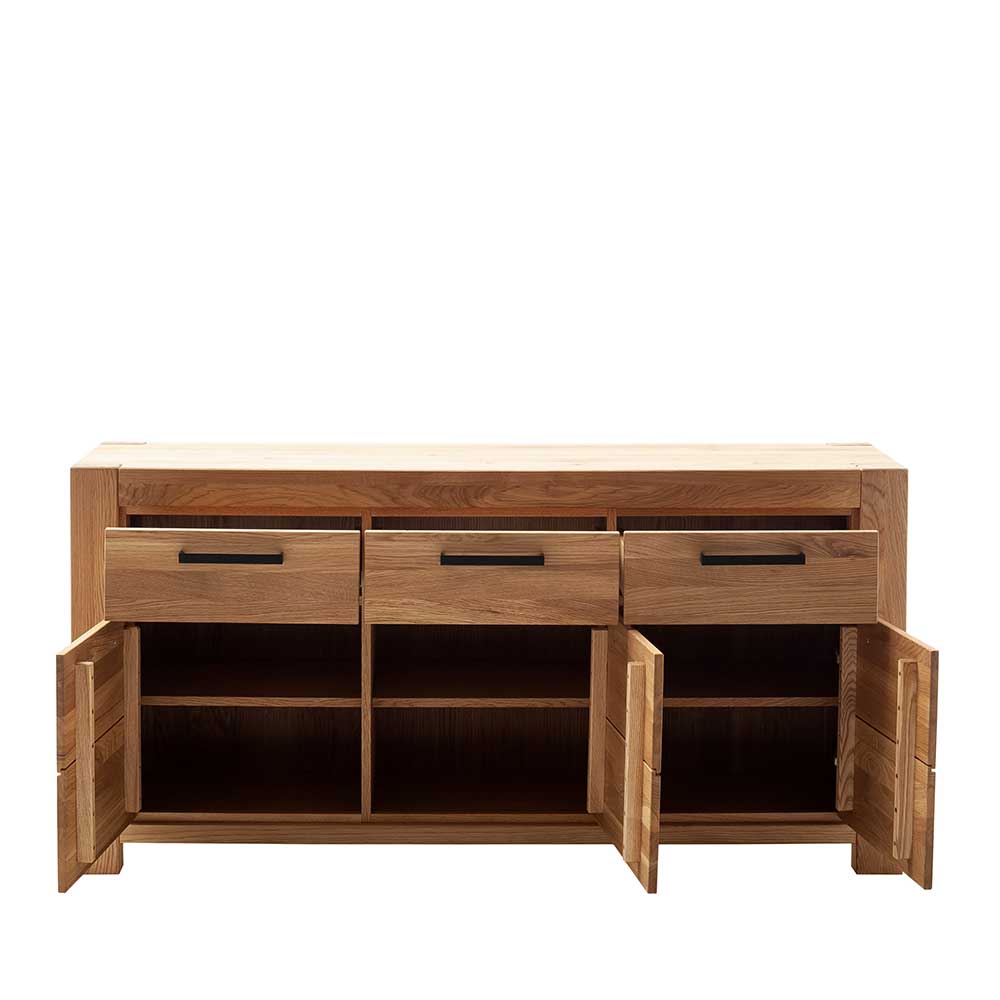 Wildeiche Sideboard teilmassiv - Sophia
