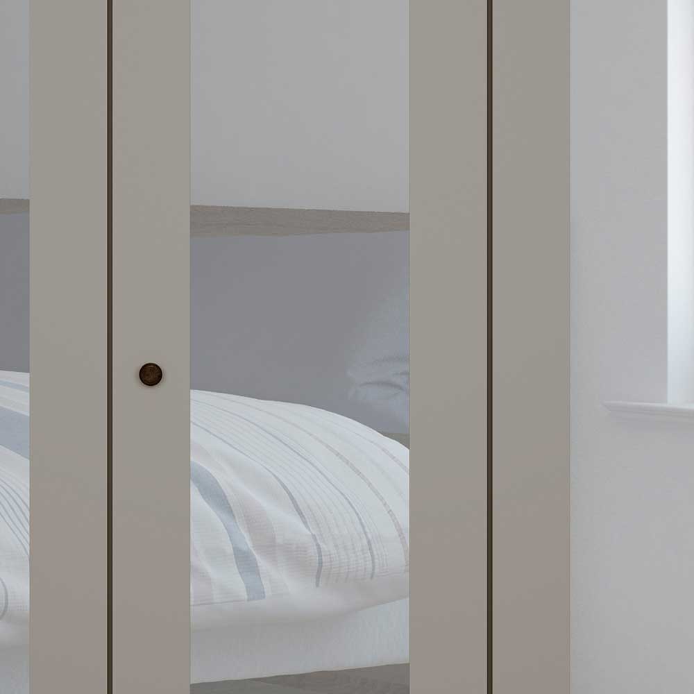 Hellgrauer Schlafzimmerschrank im Landhausstil - Ridonna II