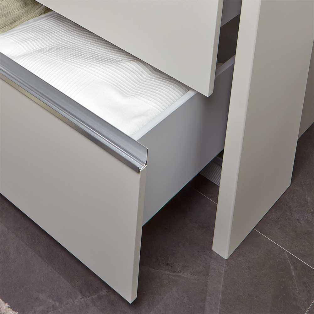 Beiger Schlafzimmerschrank Pastranav mit sechs Schubladen
