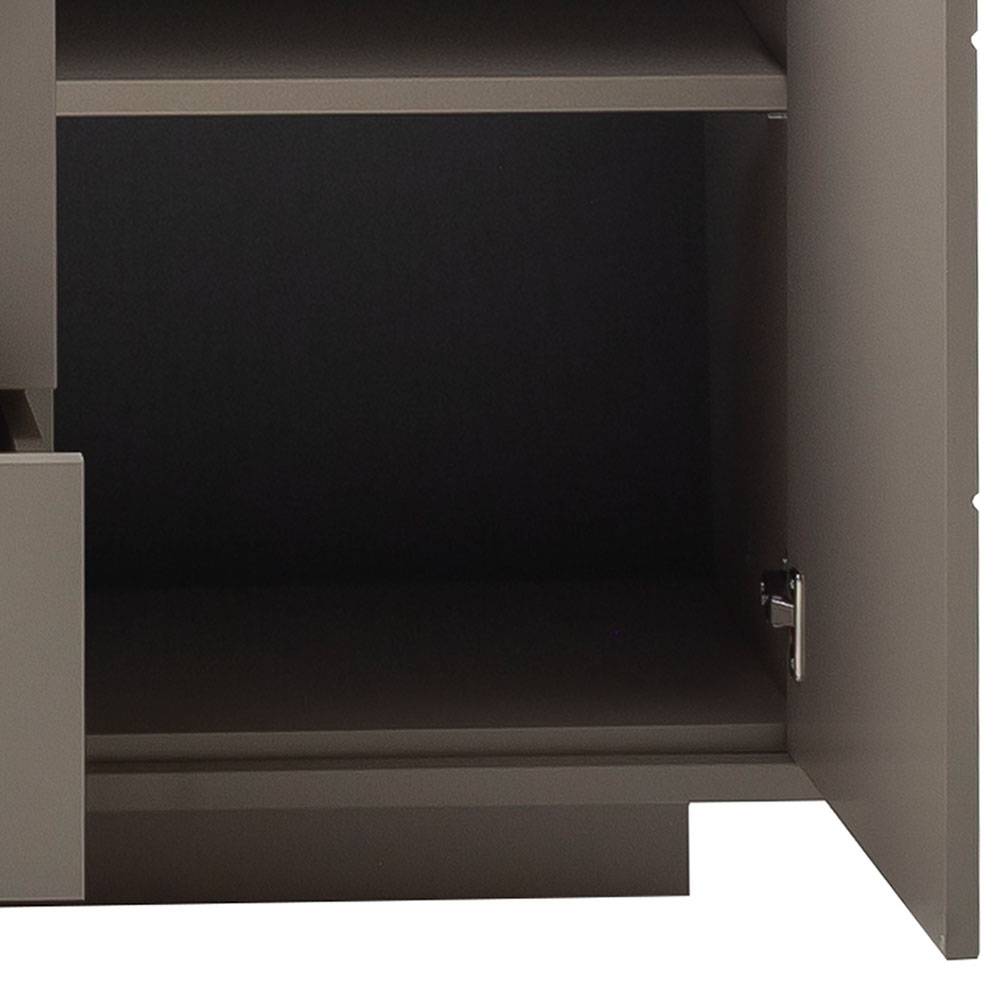 Sideboard in Grau mit Wildeiche - Teorina